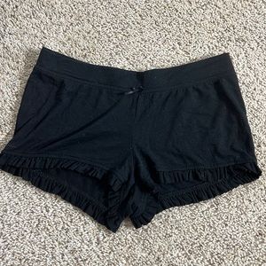 Black shorts sleepwear